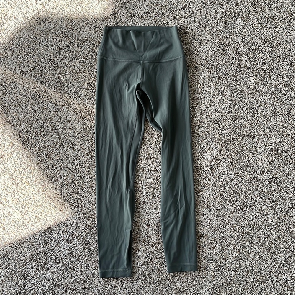 lululemon Align Pant 25” Grey Sage size 4